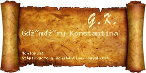Gömöry Konstantina névjegykártya